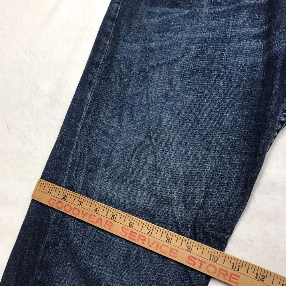 LEVIS 569 Jeans Men 36x30 Loose Fit Straight Dark Whiskered Wash Skate Punk